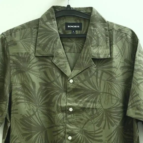 Bonobos Riviera Cabana Men's Shirt Buttondown Printed Short Sleeve M New 285099 - Picture 7 of 10
